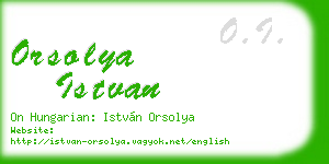 orsolya istvan business card