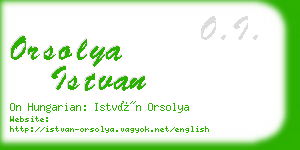 orsolya istvan business card